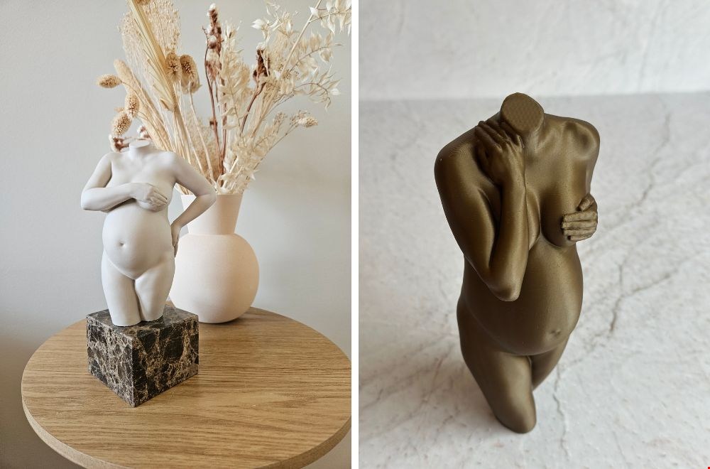 Je babybuik voor altijd bewaren? Dit 3D-zwangerschapsbeeldje is zó mooi
