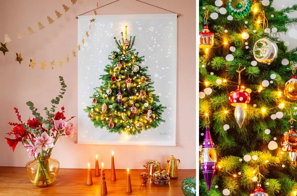 WIN! Een duurzame kerstboom met vintage kerstballen (en zónder naalden) t.w.v. € 125,-