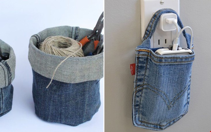 Kijk. Allemaal gemaakt van denim! Kijk. Allemaal gemaakt van denim!