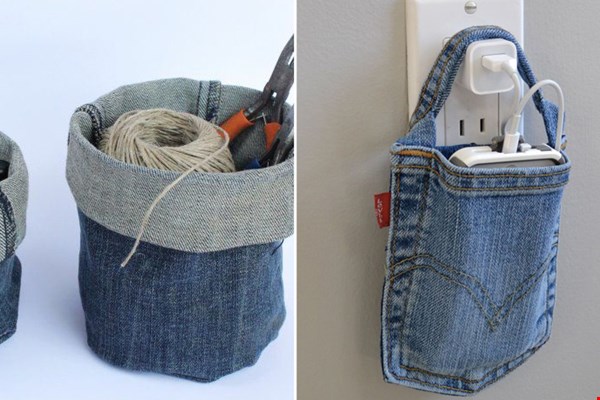 Kijk. Allemaal gemaakt van denim! Kijk. Allemaal gemaakt van denim!
