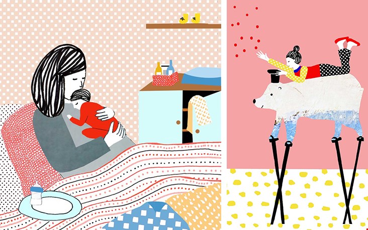 Ga naar de website van Manon om alle illustraties in z'n geheel te bewonderen! Ga naar de website van Manon om alle illustraties in z'n geheel te bewonderen!
