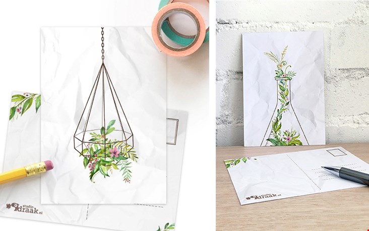 Overal (hang)plantjes, ook op papier! Overal (hang)plantjes, ook op papier!