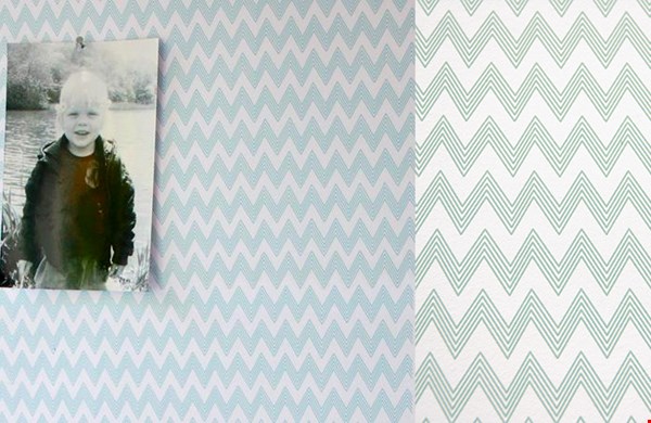 Leuk behang in mint Leuk behang in mint