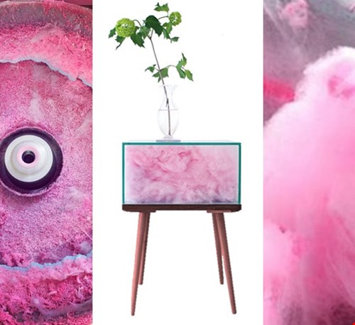 cotton candy side-table
