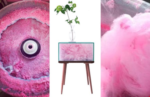 cotton candy side-table