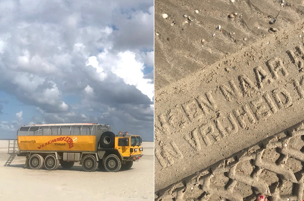 Overal op het eiland vind je gedichten in het zand Overal op het eiland vind je gedichten in het zand