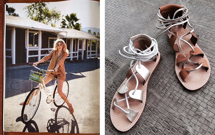 De sandalen die exclusief in deze samenstelling voor Bottines gemaakt worden De sandalen die exclusief in deze samenstelling voor Bottines gemaakt worden