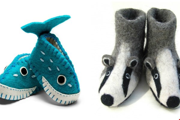 Heerlijk warme baby- en kinderslofjes van biologische wol Heerlijk warme baby- en kinderslofjes van biologische wol