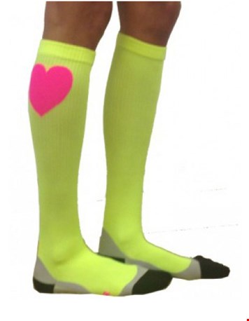 Compressiekousen met hartje van Hiphardlopen.nl Compressiekousen met hartje van Hiphardlopen.nl