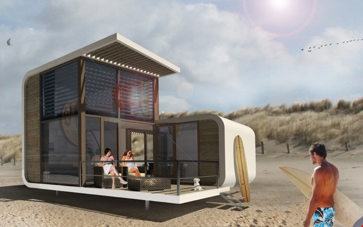 Slapen in een design strandhuisje Slapen in een design strandhuisje