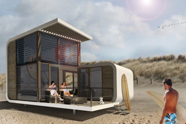 Slapen in een design strandhuisje Slapen in een design strandhuisje