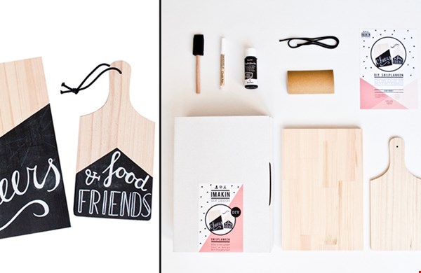 Beschilder een snijplank Beschilder een snijplank