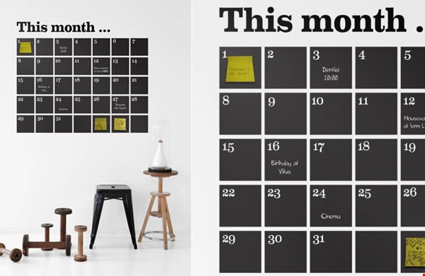 Muursticker 'Calender' van Ferm Living Muursticker 'Calender' van Ferm Living