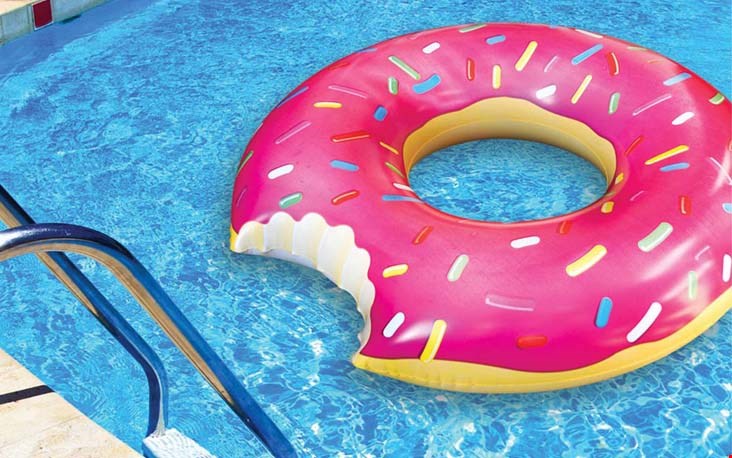 Luieren op een donut Luieren op een donut