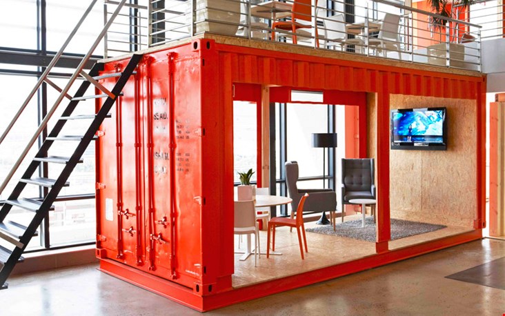 Zeecontainer als werkplek. Cool. Zeecontainer als werkplek. Cool.