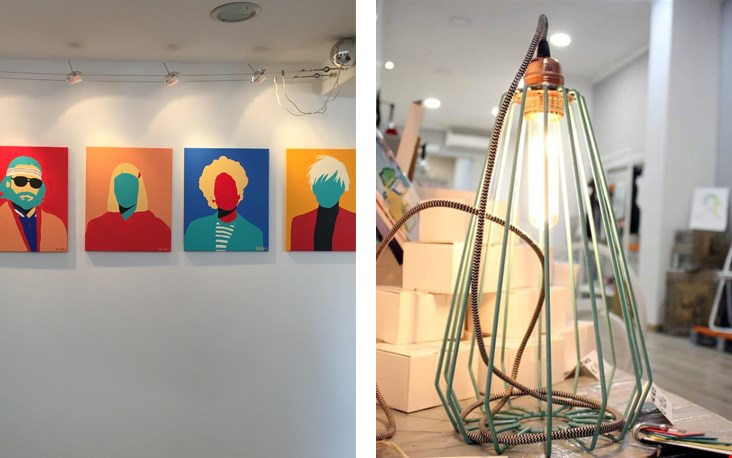 Creatievelingen die hun werk presenteren in shops en de draadlamp die straks in Nederland prijkt Creatievelingen die hun werk presenteren in shops en de draadlamp die straks in Nederland prijkt