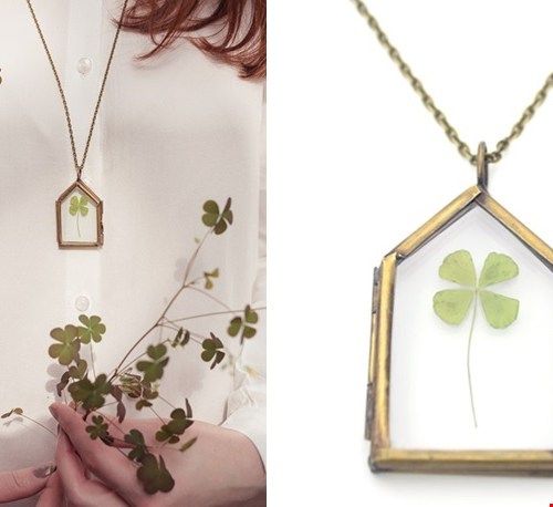 Prachtige klavertje vier-ketting