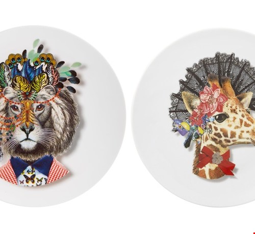 Porseleinen borden Jungle King en Giraffe uit de serie: Love who you want