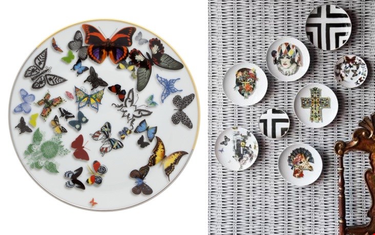 Kleurrijke vlinders uit de serie: Butterfly Parade, met details van goud en platinum