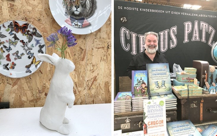 Onze stand met rechts onze gezellige buurman, Patz Onze stand met rechts onze gezellige buurman, Patz