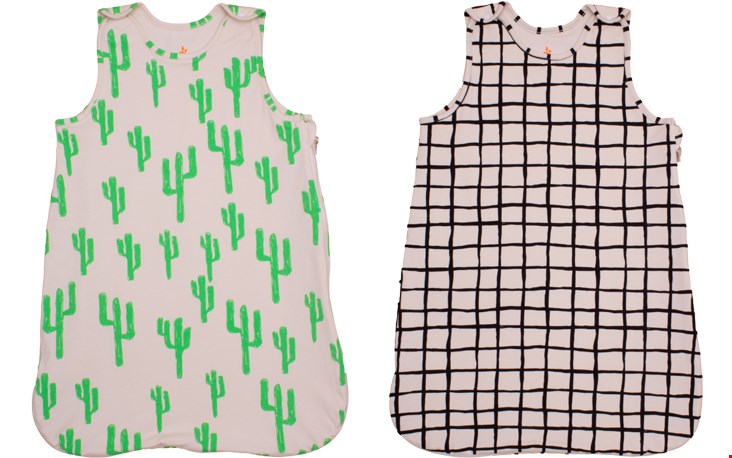 Slaapzak met cactus- en gridprint van Noé & Zoë Slaapzak met cactus- en gridprint van Noé & Zoë
