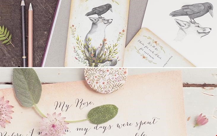 Snow & Rose stationery Snow & Rose stationery