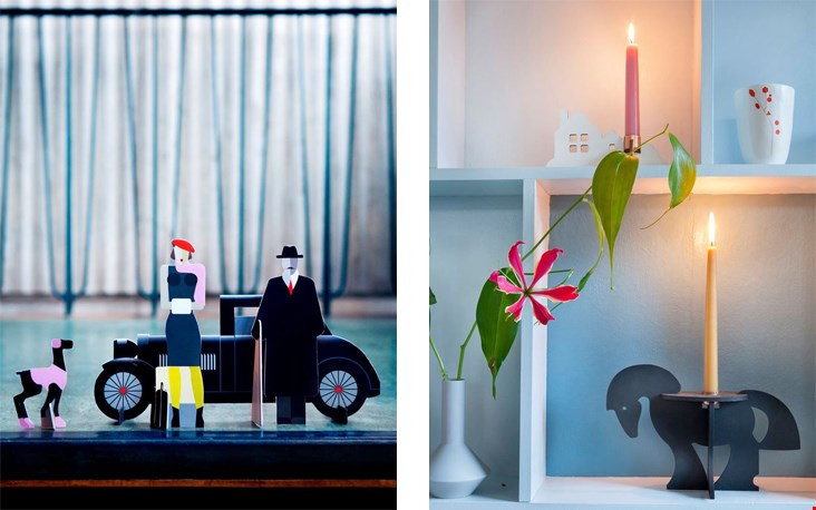 Links items uit de Invite collectie van de Pop Out cards en rechts woonaccessoires Links items uit de Invite collectie van de Pop Out cards en rechts woonaccessoires